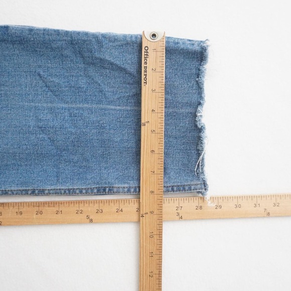 Abercrombie & Fitch Jeans Ankle Straight Ultra High Rise Distressed 35 / 20 Long - Picture 8 of 10